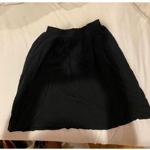 Black Circle Mossimo Flowy High Waisted Skirt